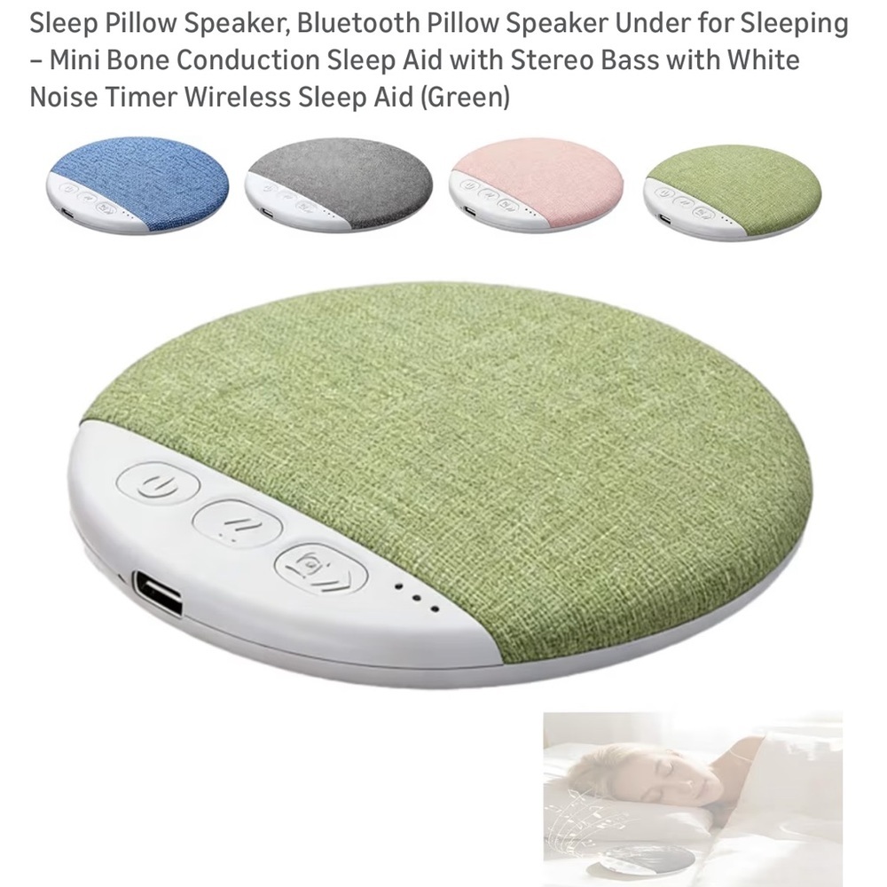 Green Bluetooth Pillow Speaker NIB